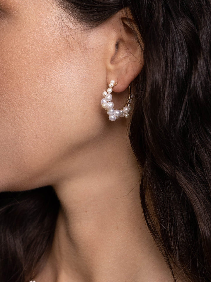 Elisajewels Mini Cruz Hoop Earrings