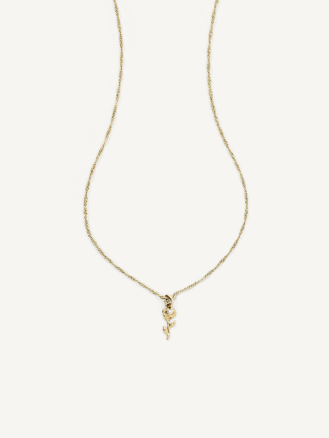 Elisajewels June Rose Birthday flower Pendant Necklace