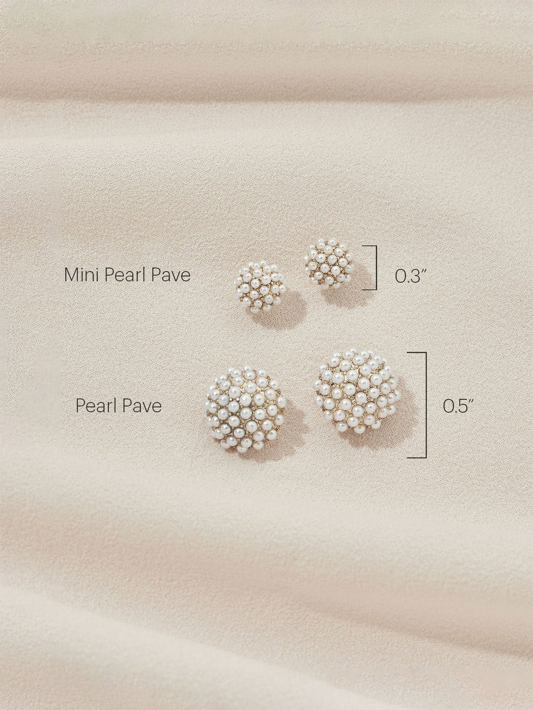 Elisajewels Mini Pearl Pave Studs