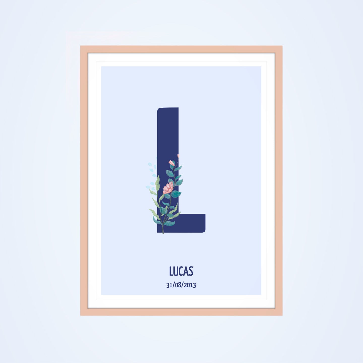 Affiche lettre personnalisée