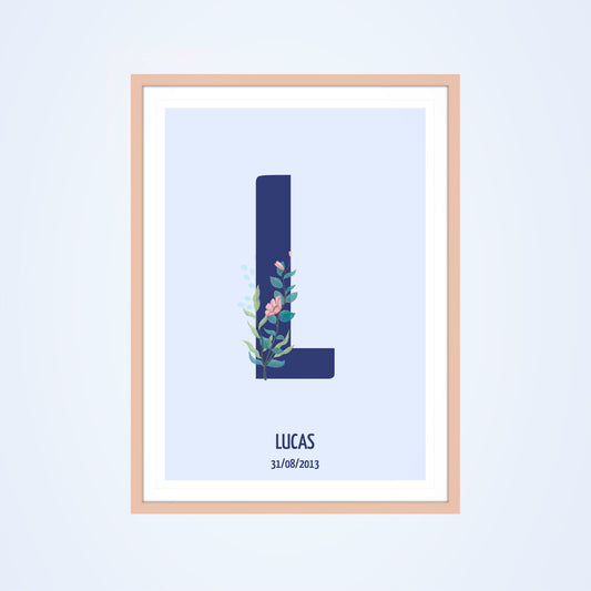 Affiche lettre personnalisée