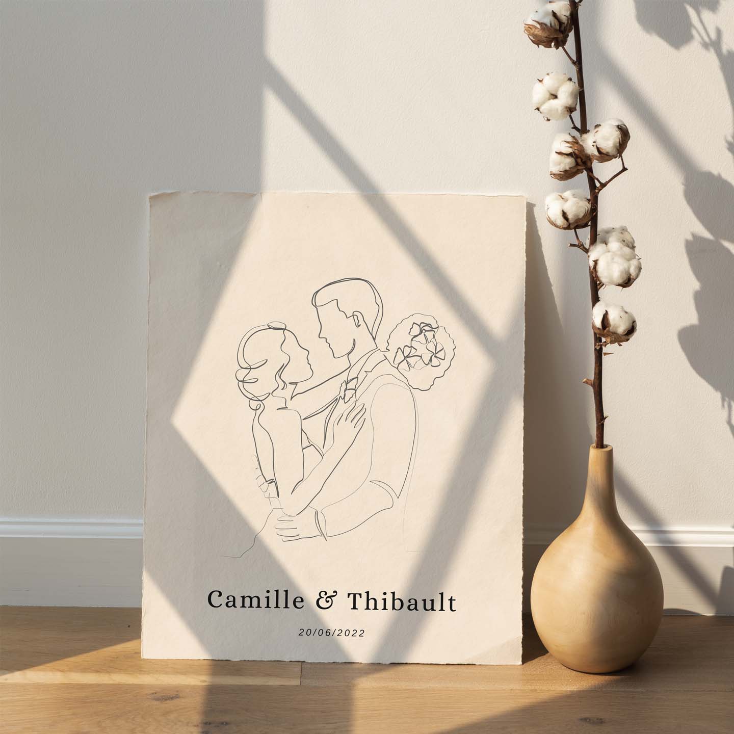 Affiche de couple à personnaliser