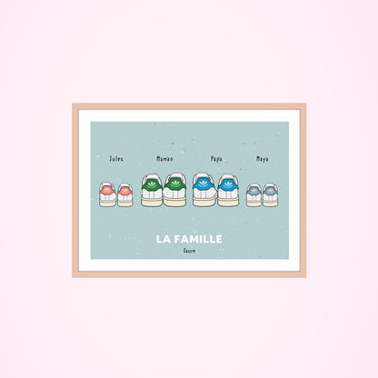 Affiche Baskets personnalisée