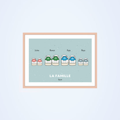 Affiche Baskets personnalisée