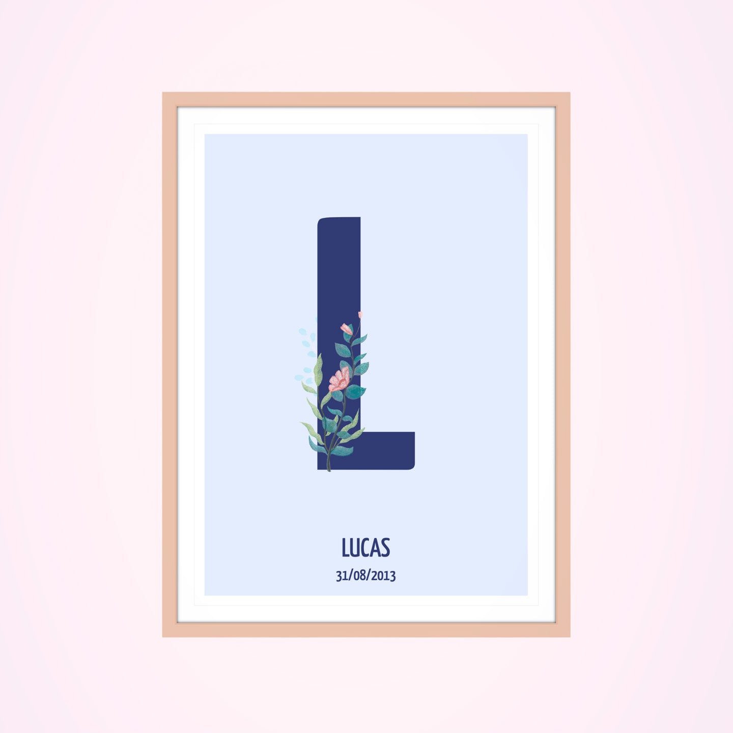 Affiche lettre personnalisée
