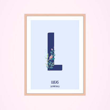 Affiche lettre personnalisée