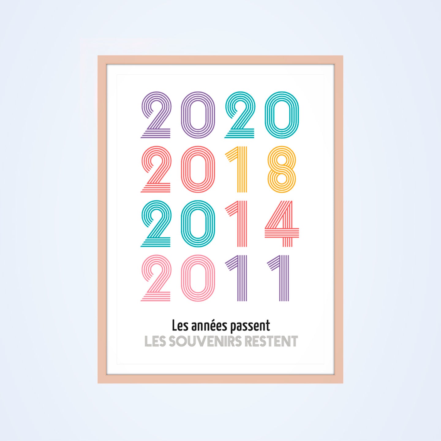 Affiche personnalisée spéciale années