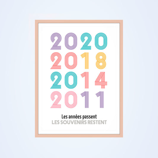 Affiche personnalisée spéciale années