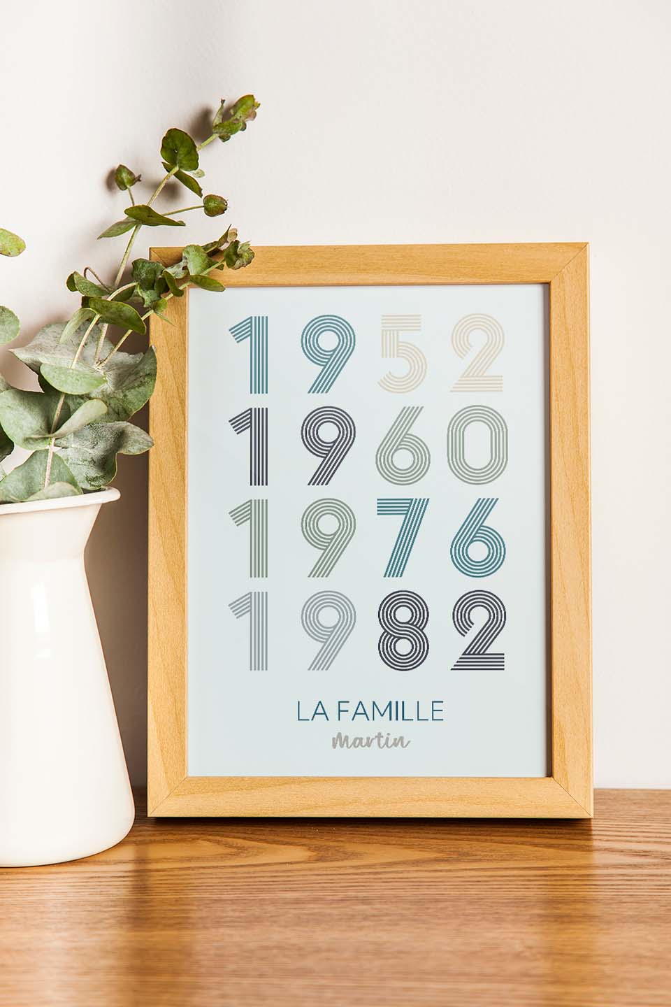 Affiche personnalisée spéciale années