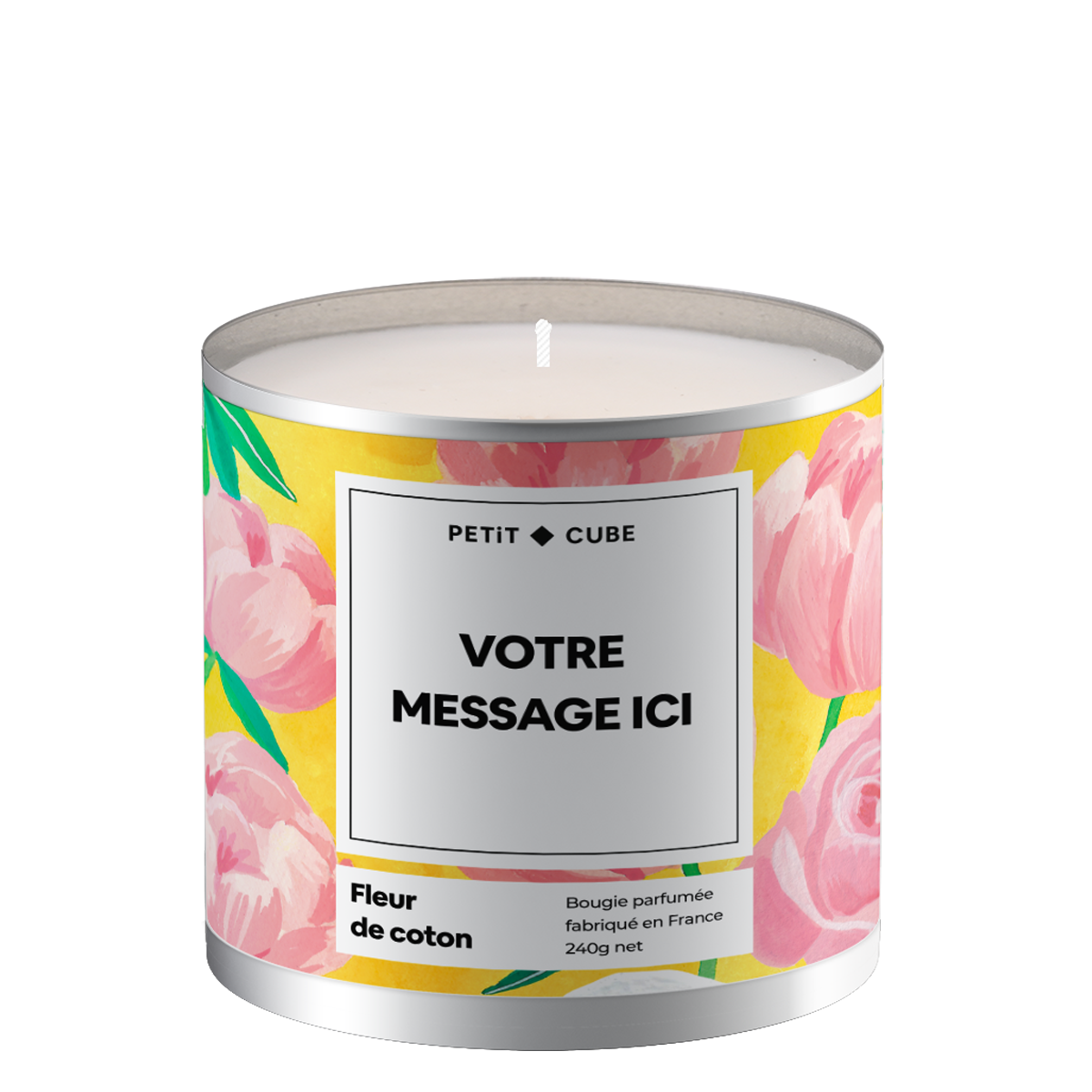 Bougie personnalisée