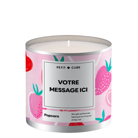 Bougie personnalisée