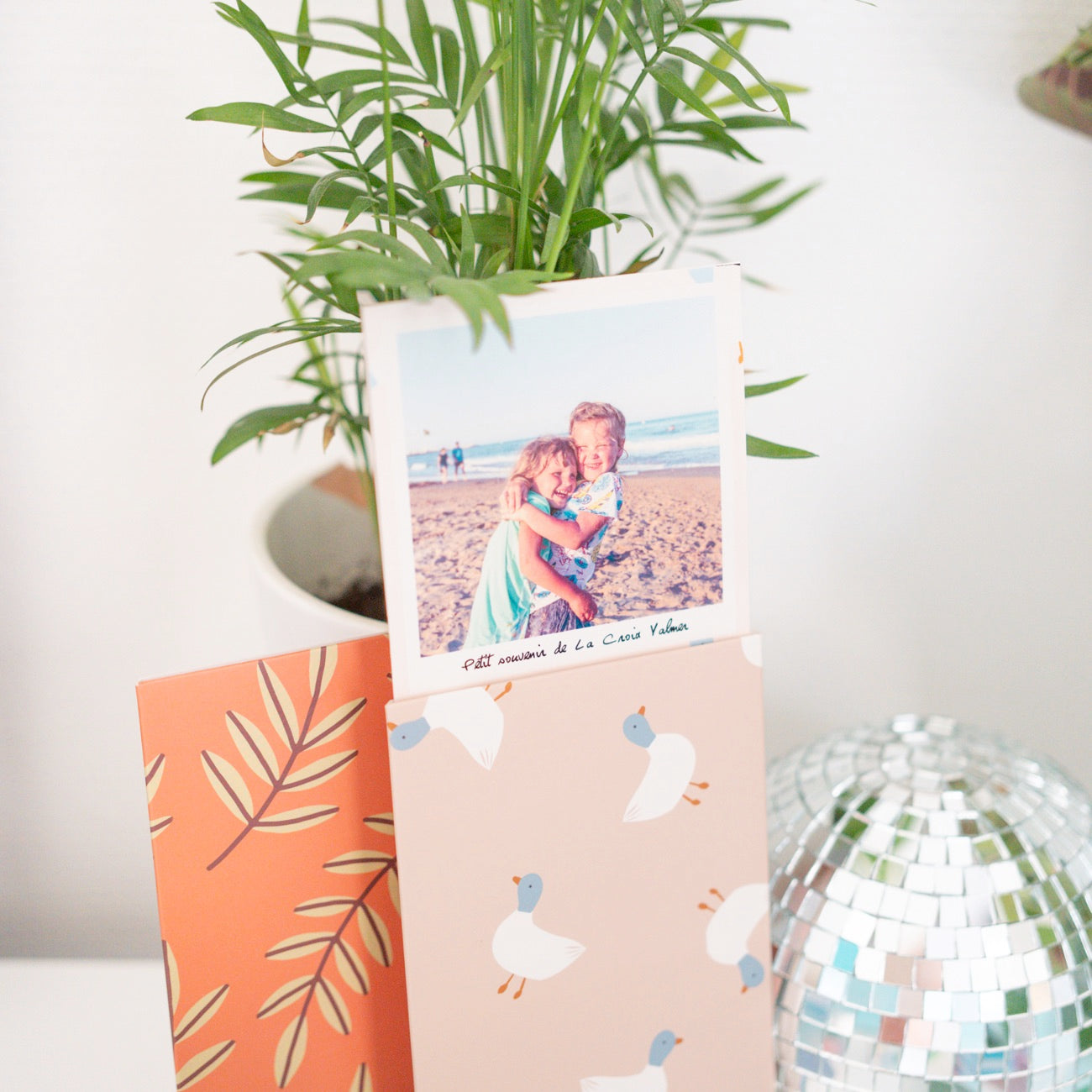 Carte confettis personnalisée