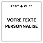 Personnalisation face avant cube