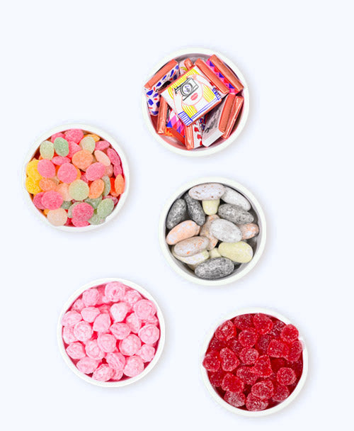 Choix des bonbons pour pot à personnaliser