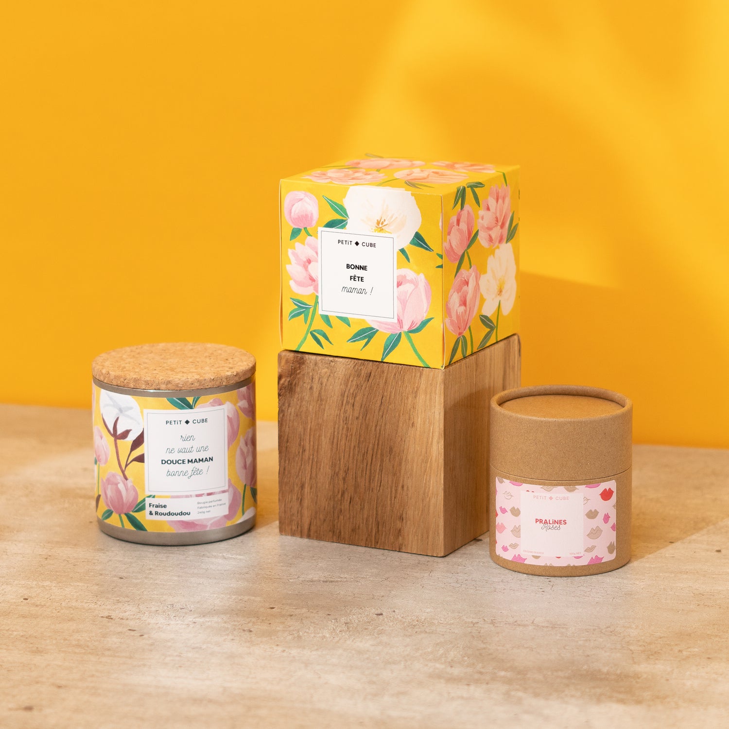 Idée cadeau bougie cube maman