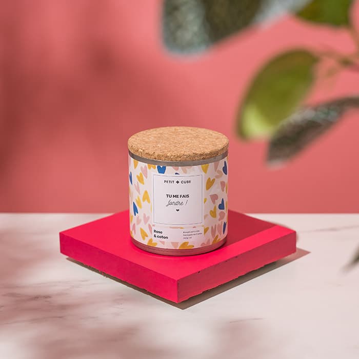 Idée cadeau bougie Saint-Valentin