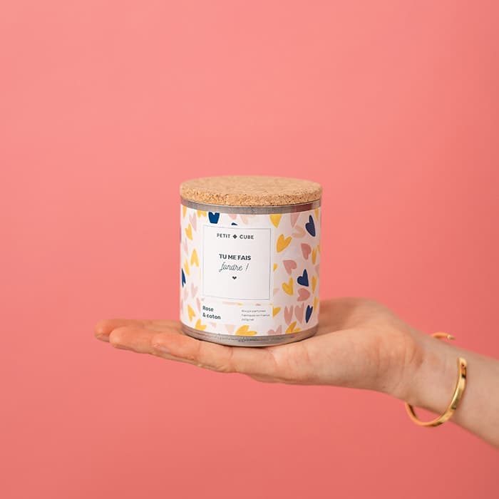 Idée cadeau original bougie Saint-Valentin