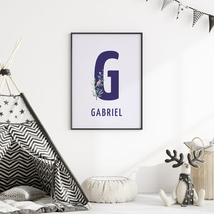 Affiche lettre personnalisée