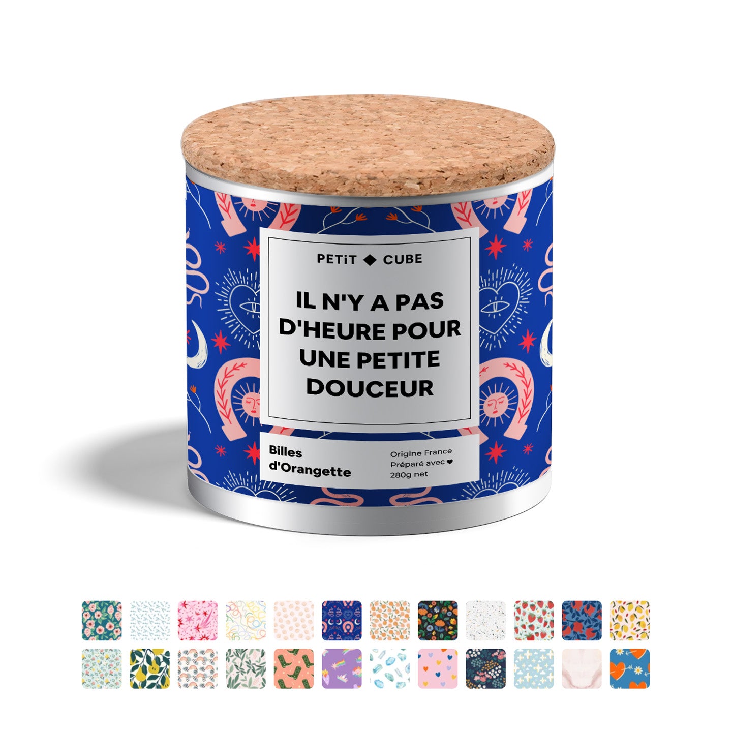 Motifs pour pot bonbons personnalisé
